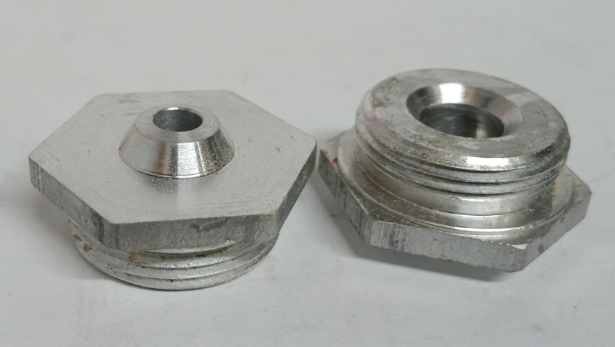 Lot of 2 Gas Regulator Aluminum Orifice 3/16" #143-62-023-40
