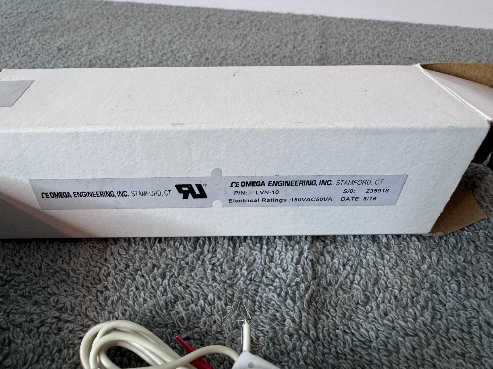 NEW - OMEGA Engineering LVN-10 Liquid Level Switch, Vertical Mount 1/8" 160PSI
