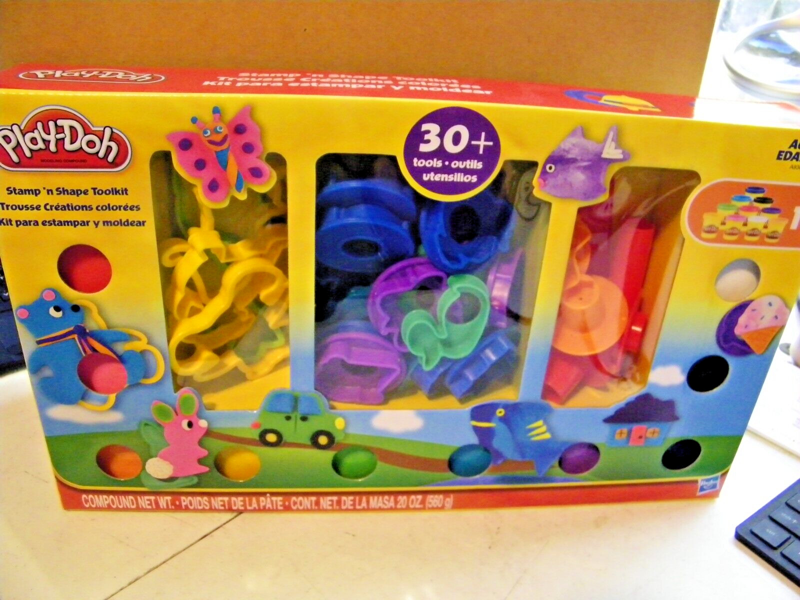 Play-Doh Stamp 'n Shape Toolkit: 21 Stamps, 5 Cookie Cutters & 10 Colors🆕