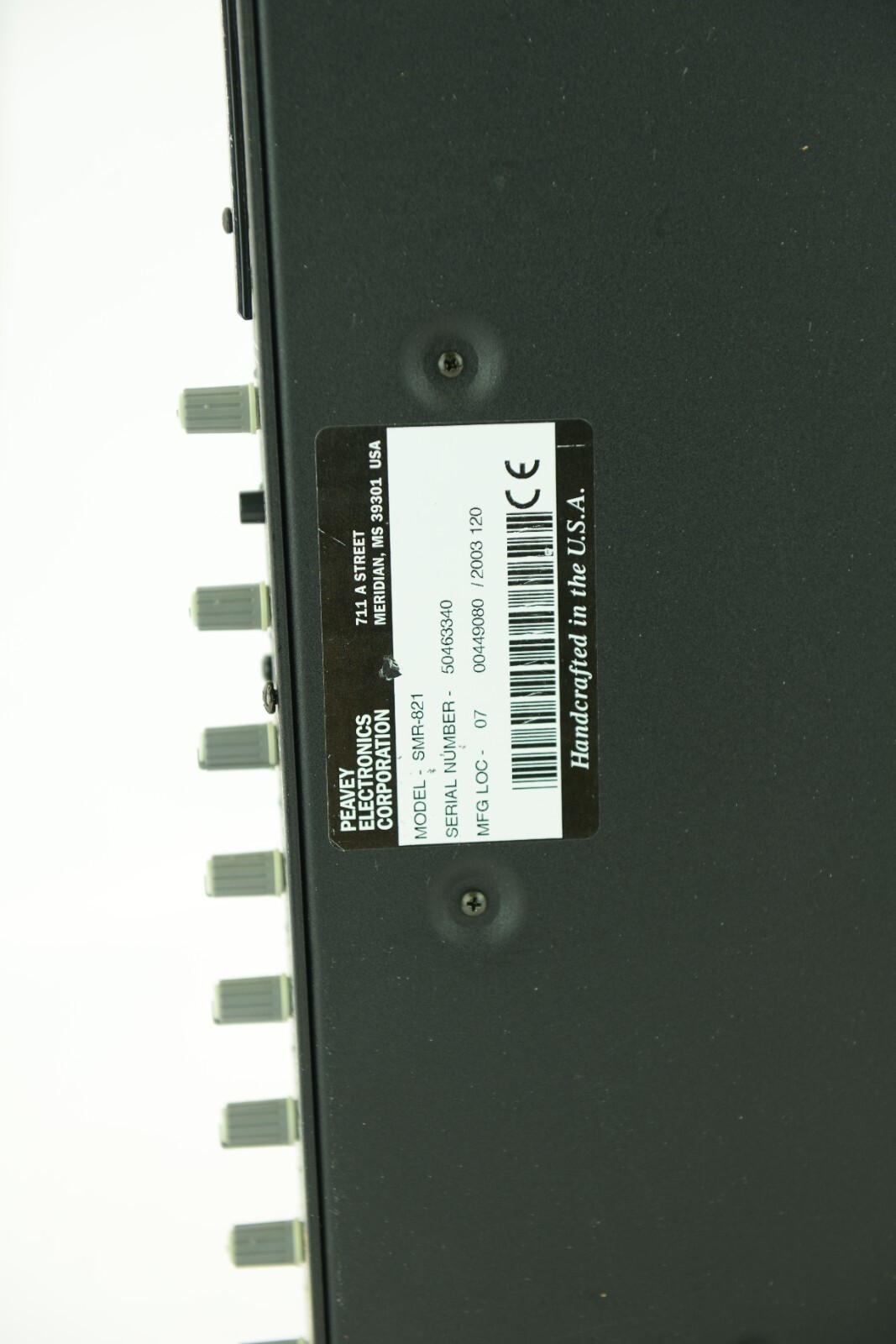 Peavey SMR-821 Stereo Mic Line Program Mixer
