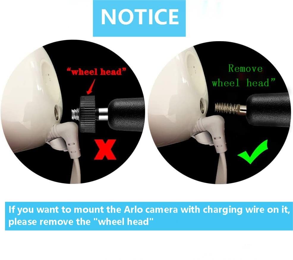 2 Pack Adjustable Security Wall Mount for Ring Camera&Stick Up Cam White