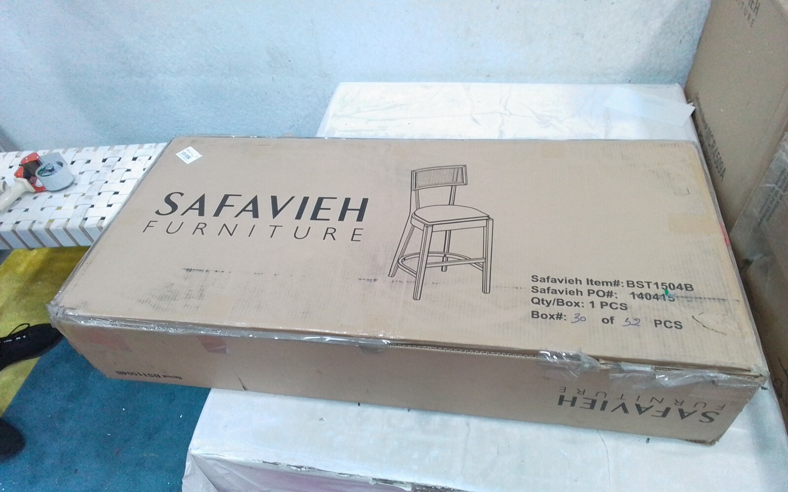 Safavieh GALWAY CANE COUNTER STOOL, Reduced Price 2172737738 BST1504B