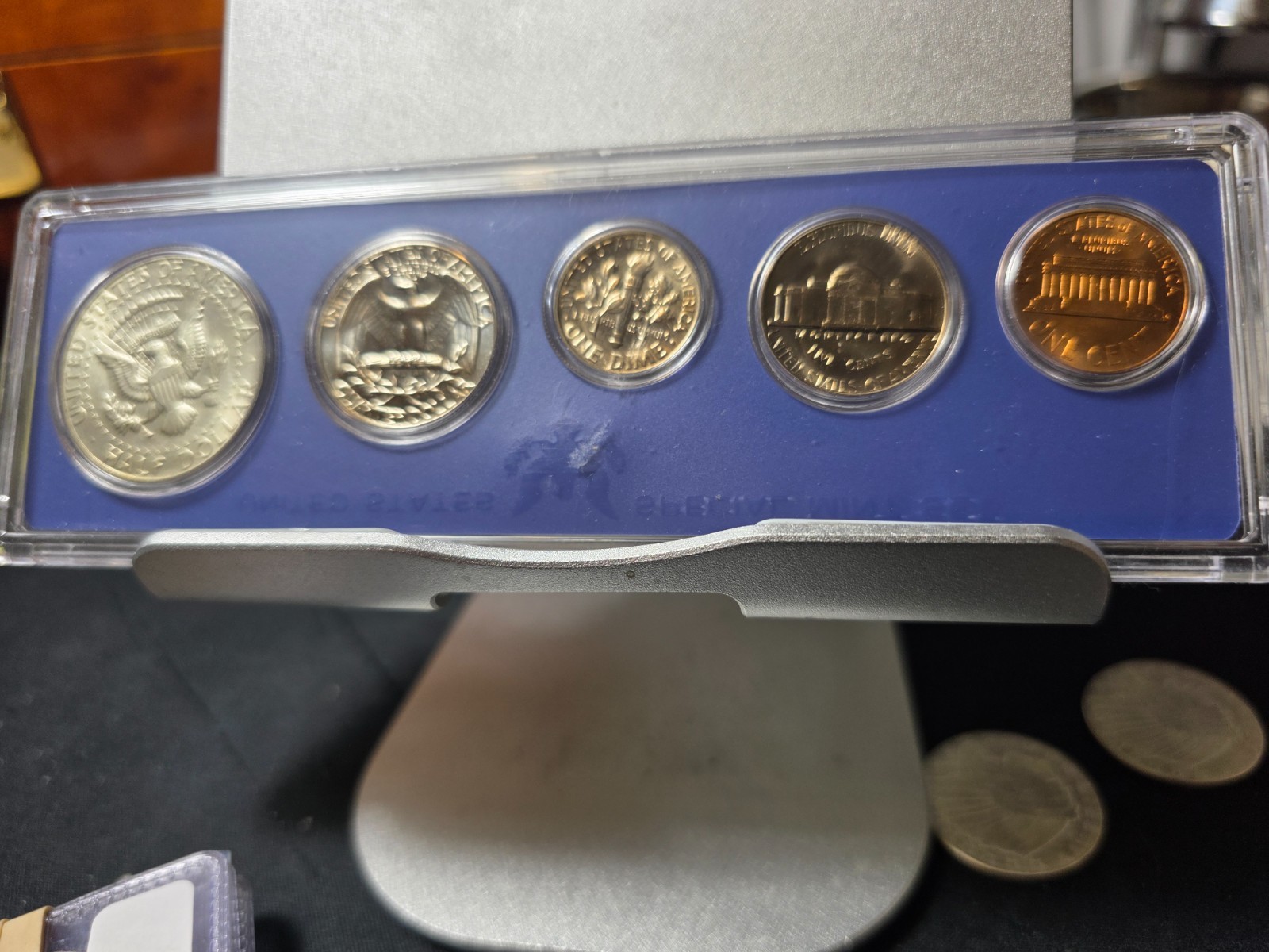 1967 us special mint set 5 coins half dollar replaced