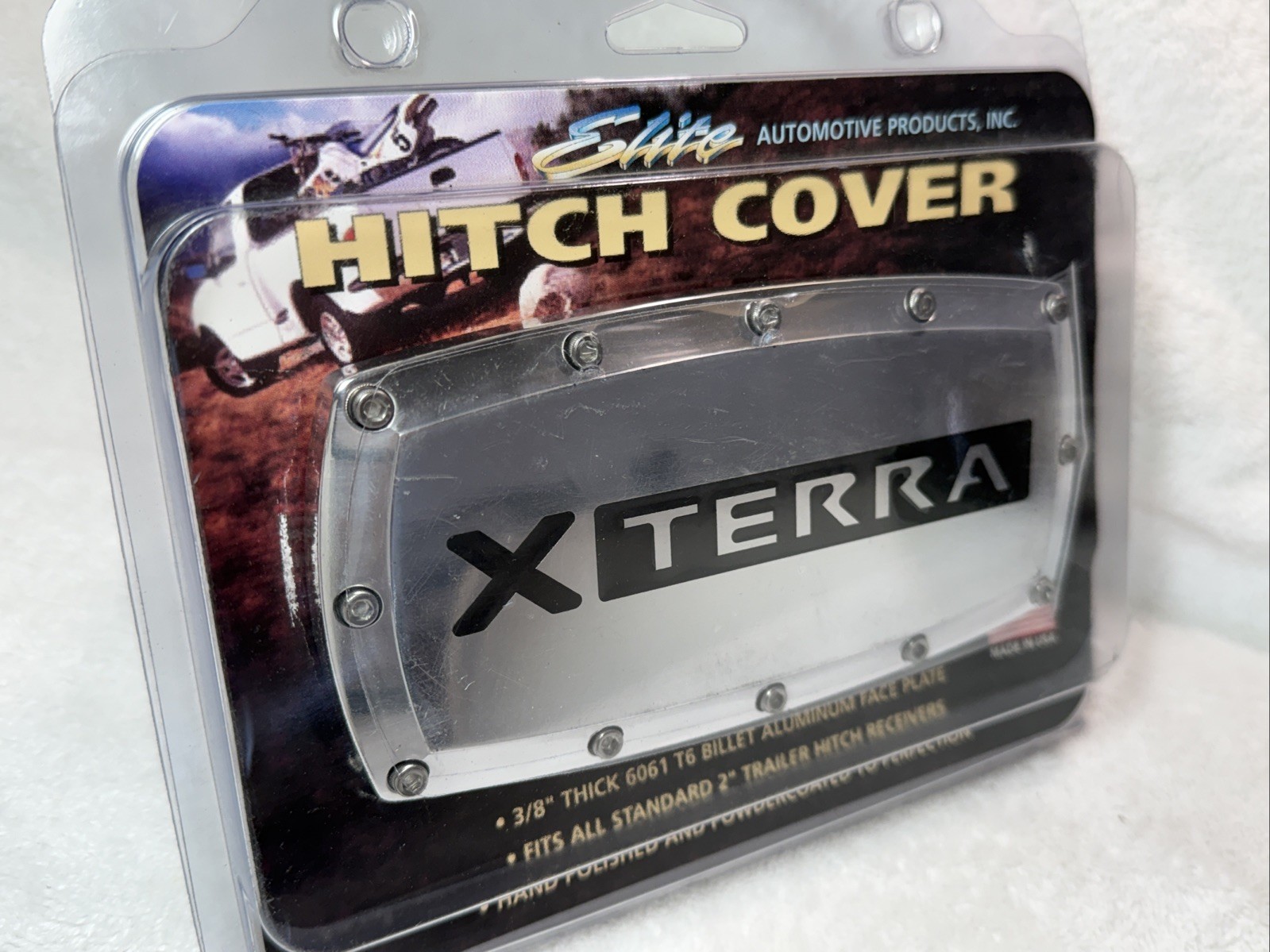 NEW Elite Automotive Nissan Xterra 2" Tow Hitch Cover  Engraved Billet Aluminum
