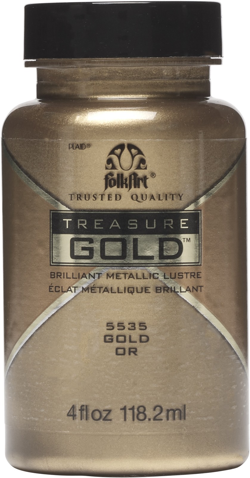 Folkart Treasure Gold Paint 4oz-Gold