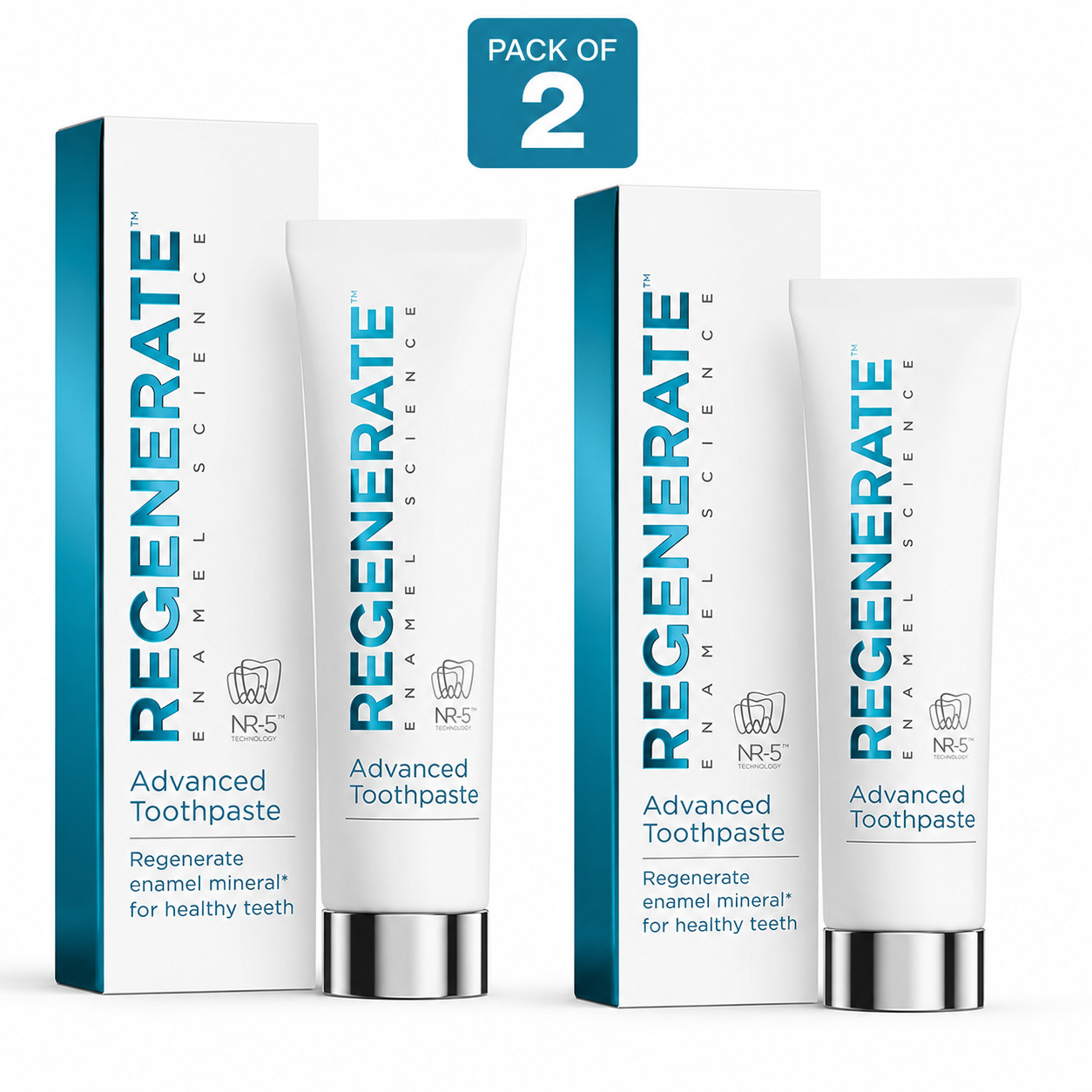 Regenerate Enamel Science Advanced Toothpaste 75ml- PACK OF 2