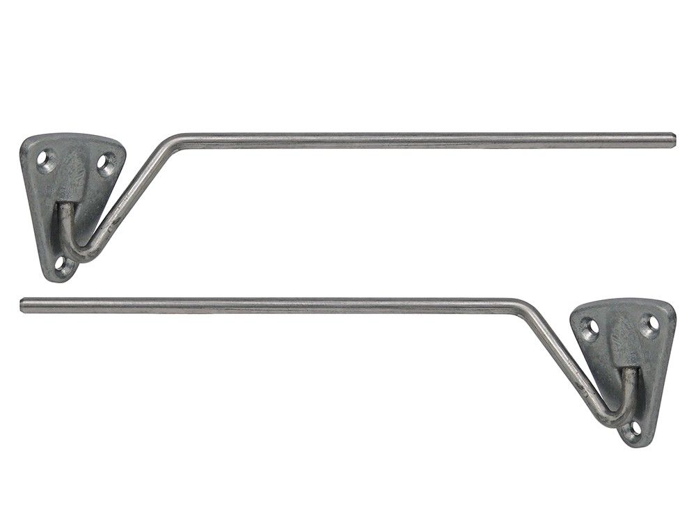 1961-66 Pickup Sunvisor Brackets-Arms LH RH F100 F250 F350 Paintable New