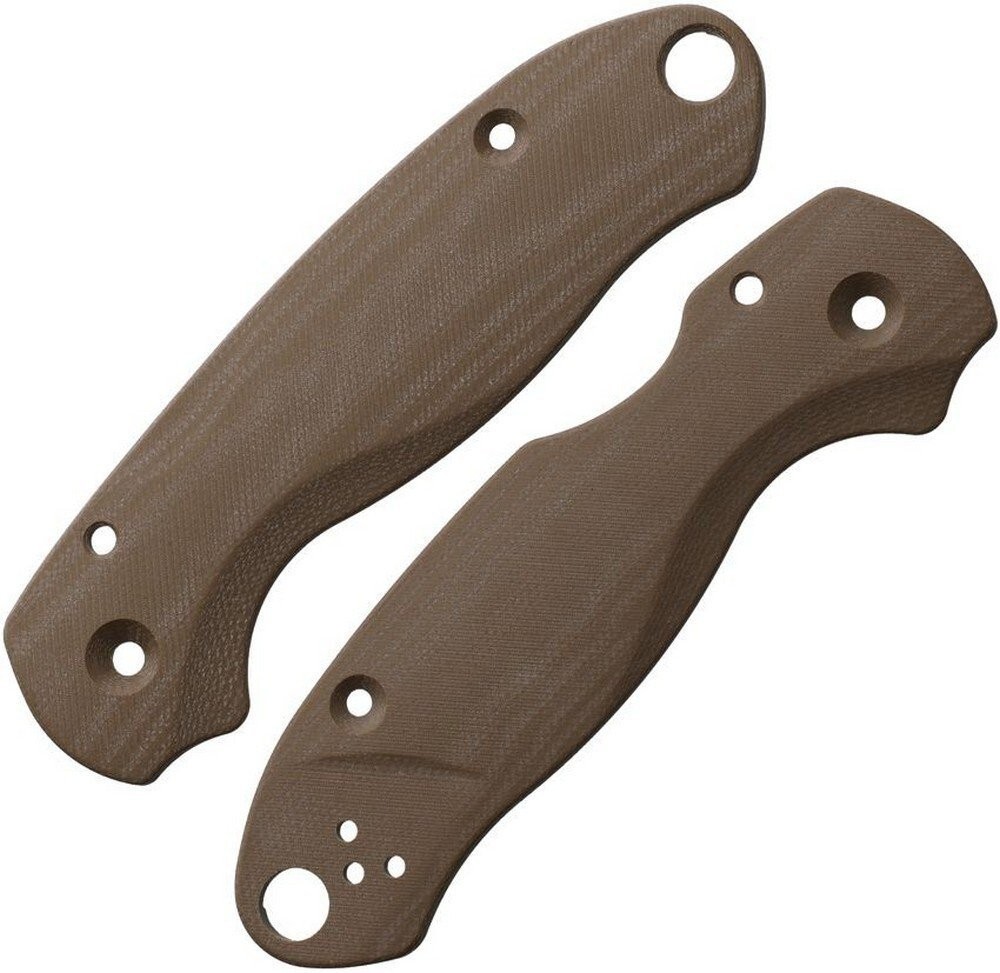 Flytanium Paramilitary 3 Brown G10 Construction Lotus Handle Scales - FLY-1023EB