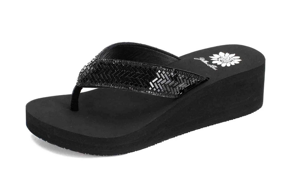 Yellow Box Silvyn Black Sandal