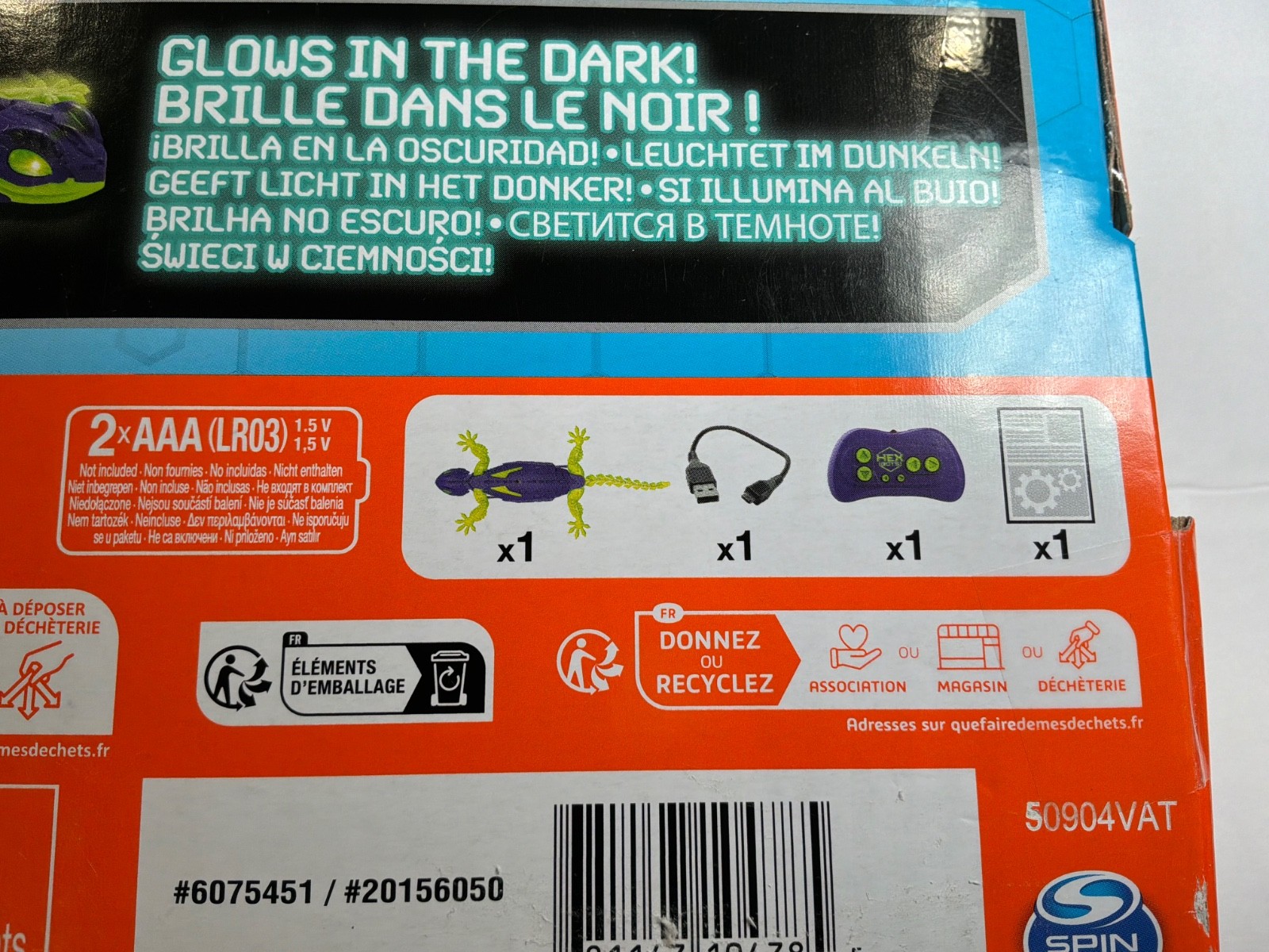 Hex Bots Wall Climber Glowing Wall Crawler Gecko NEW!
