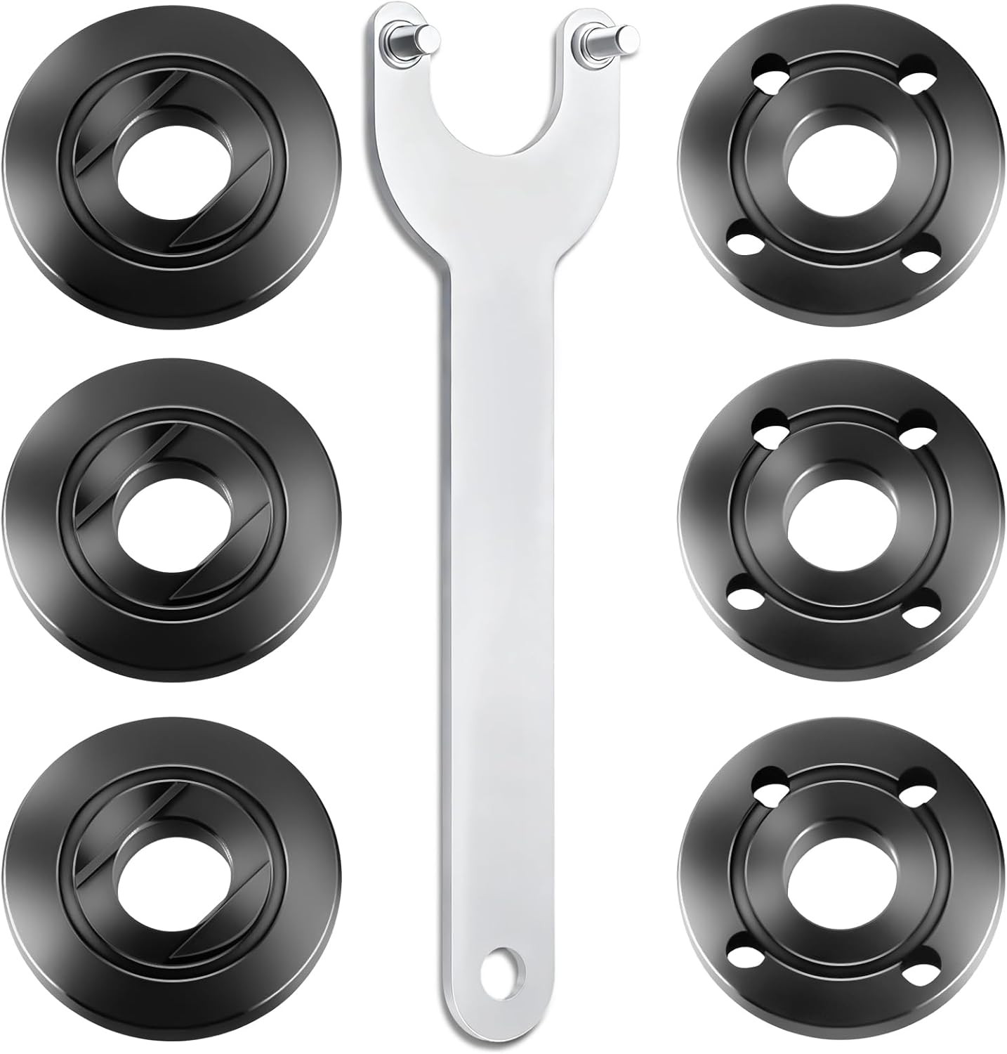 7PCS Angle Grinder Nut & Flange Set - Compatible, Milwaukee, Bosch