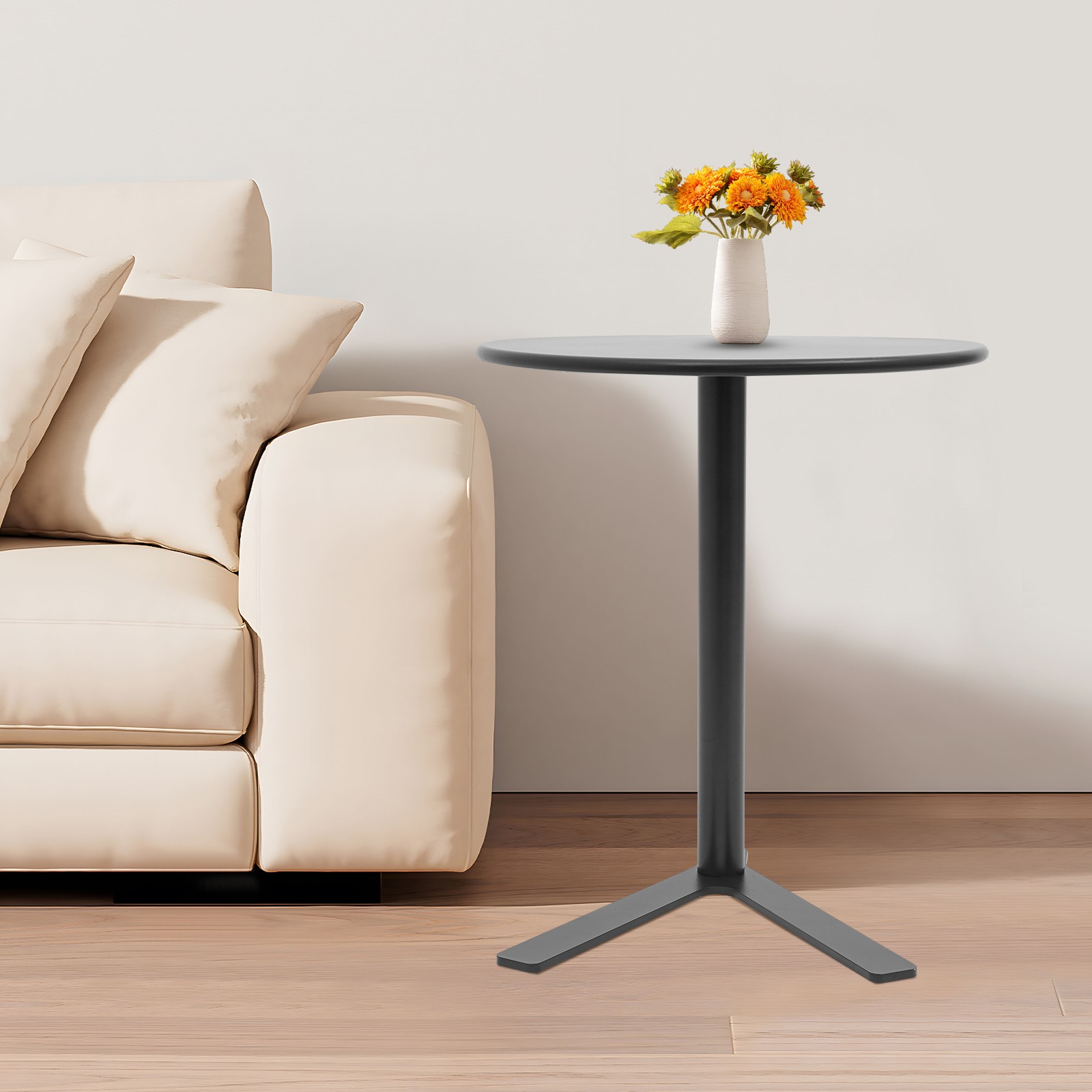 48x56cm Side Table with Y-shaped Base, Side Table, Modern Couch End Table