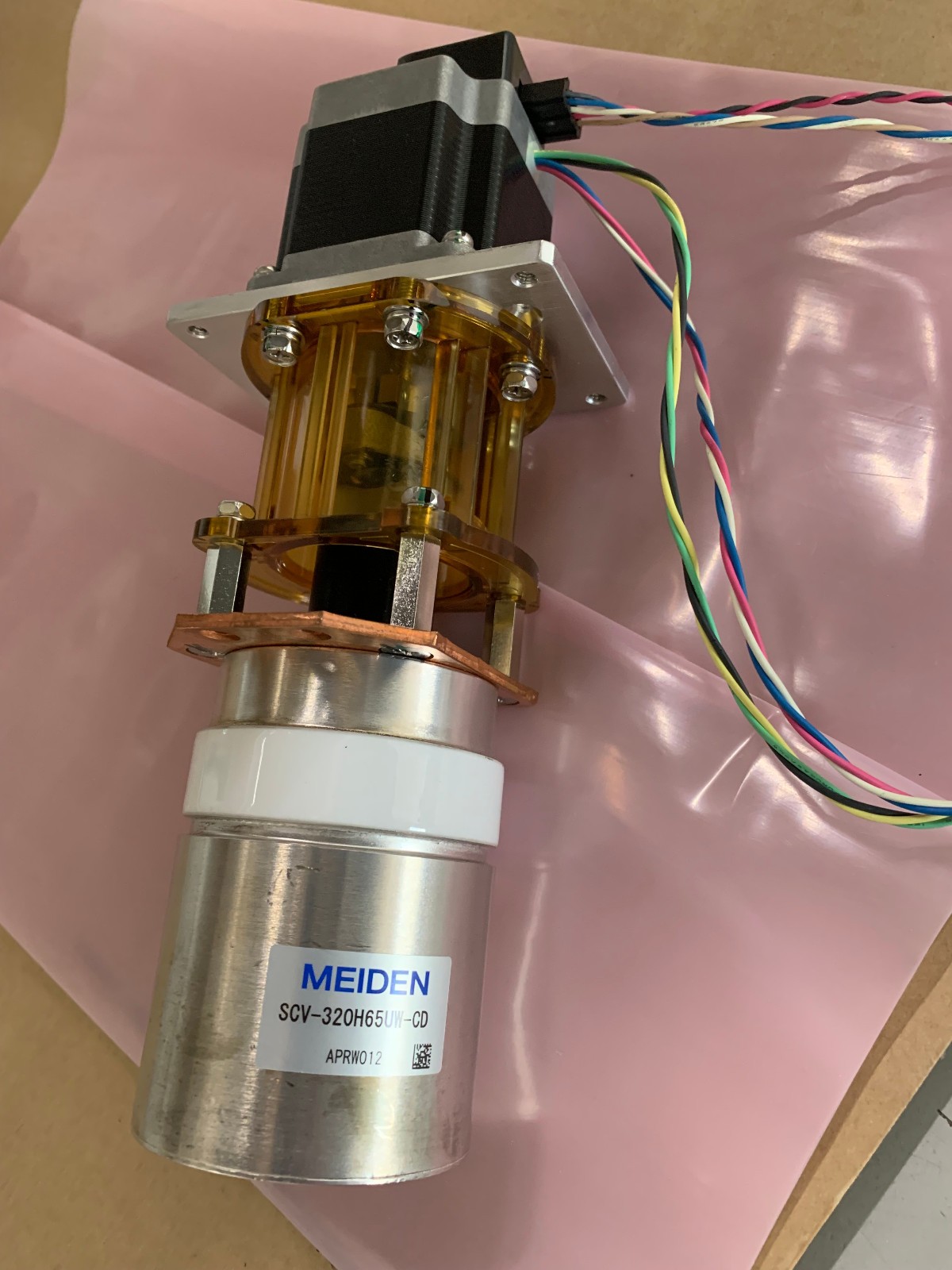 MEIDEN SCV-320H65UW-CD  Rotary Actuator w/ VEXTA PK266-02AR22 Stepper Motor