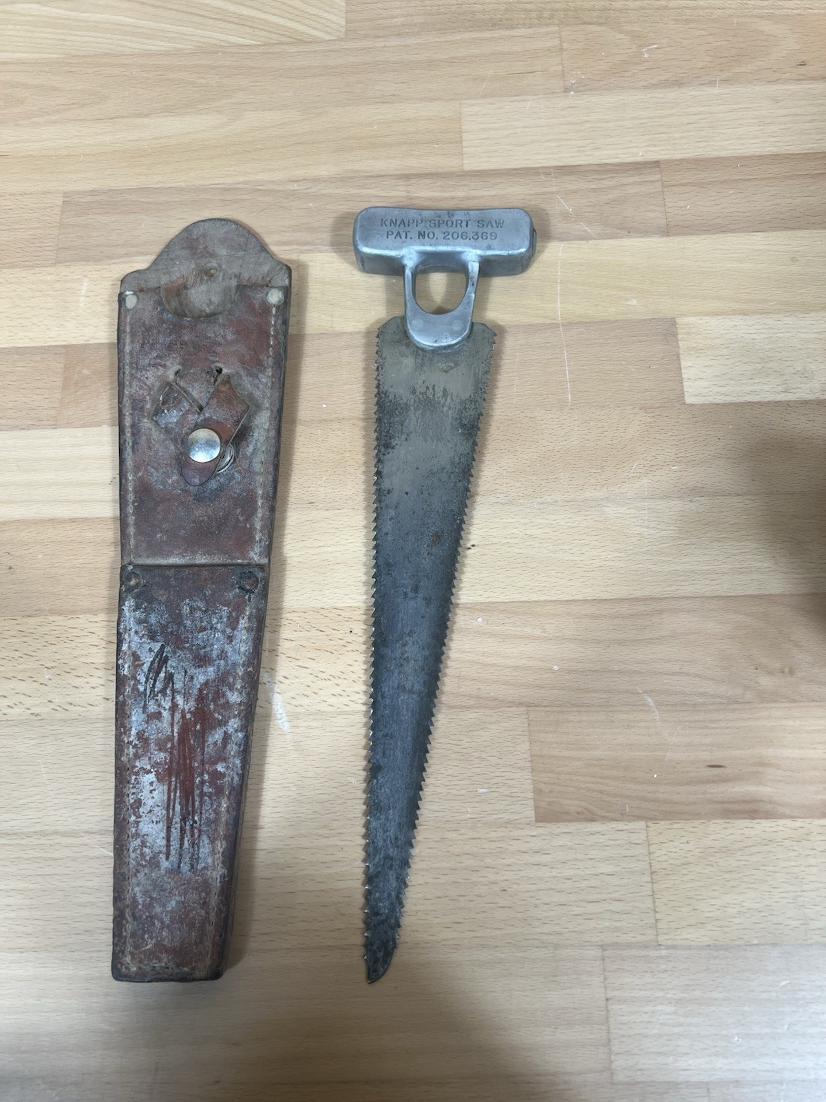 KNAPP SPORT SAW HUNTING KIT BONE SAW w SHEATH Nice Sharp - Nice!