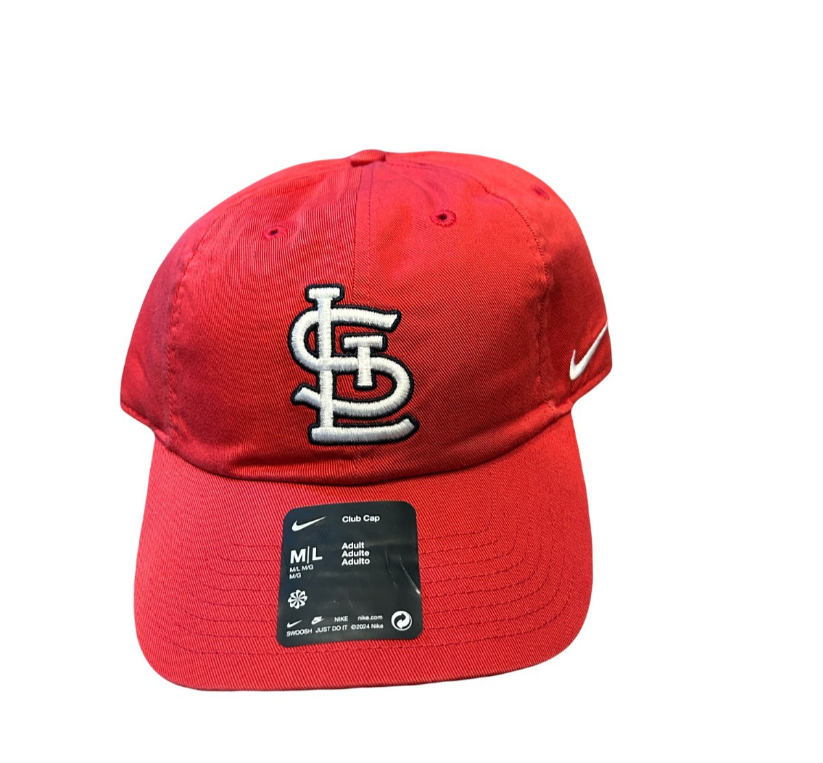 NWT New St. Louis Cardinals Nike Club Relaxed Logo L/XL Adjustable Hat
