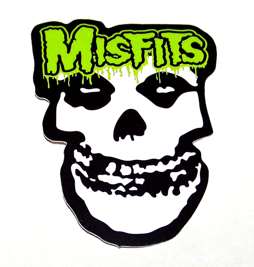 THE MISFITS - Logo Die Cut Sticker Decal Music Band Rock Punk The Misfits