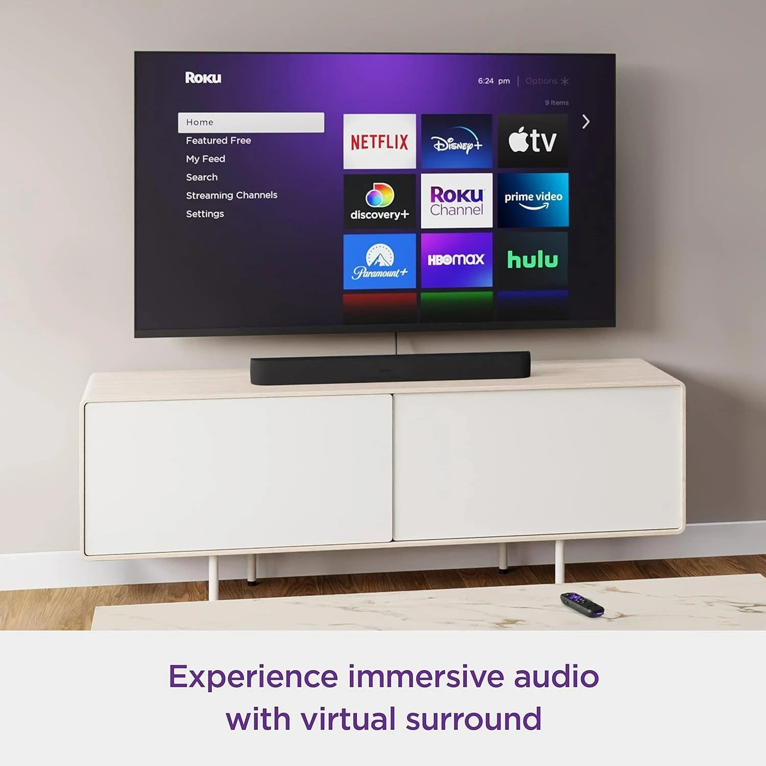 Roku Streambar Pro Stereo Soundbar Grey