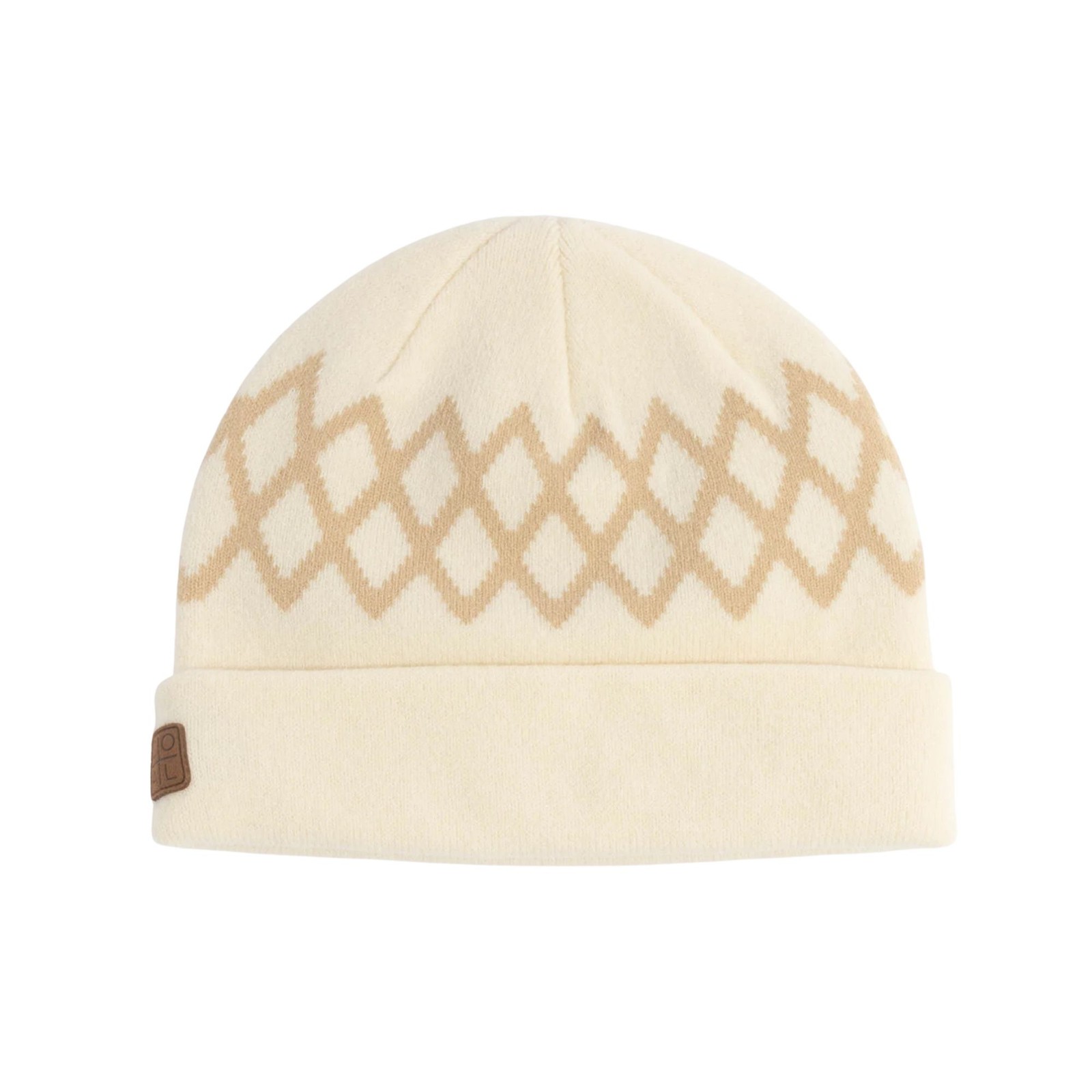 Coal The Harbor Beanie, Off White Diamond Stripe