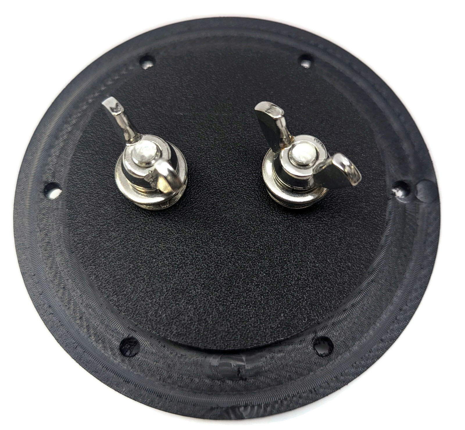 Round Subwoofer Speaker Box Terminal Cup, Single Input - TCS-2R BLACK