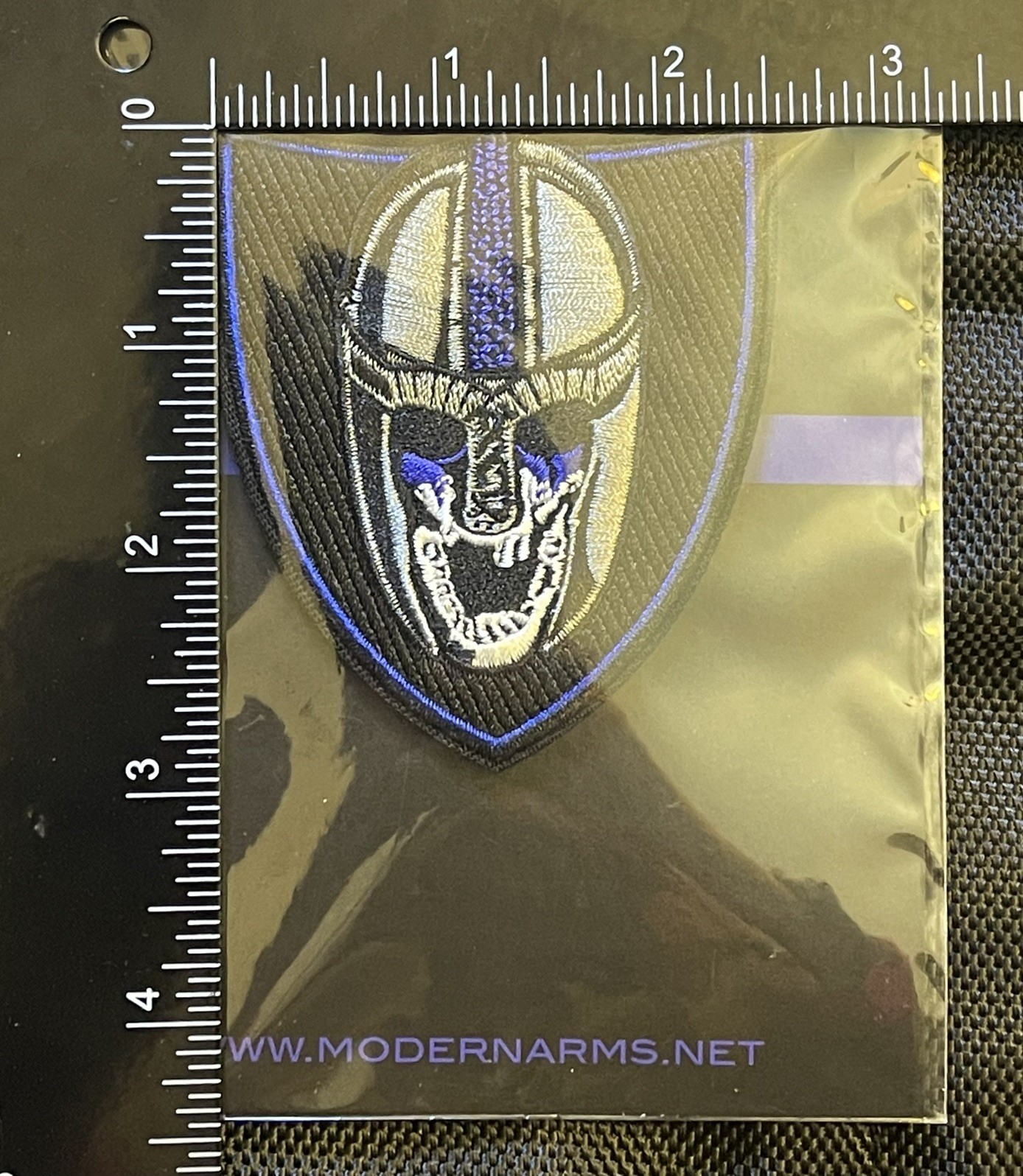 Blue Line Viking Tactical Morale Patch, Modern Arms Patch, Embroidered