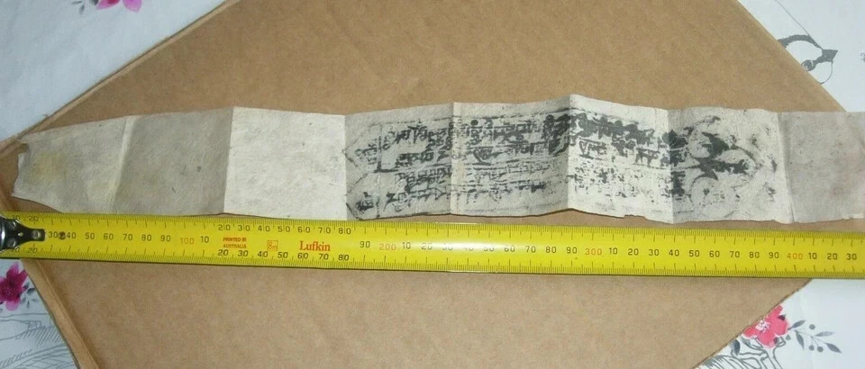 ORIGINAL WW2 BLOOD CHIT ? TIBET / TIBETAN ? - RICE PAPER