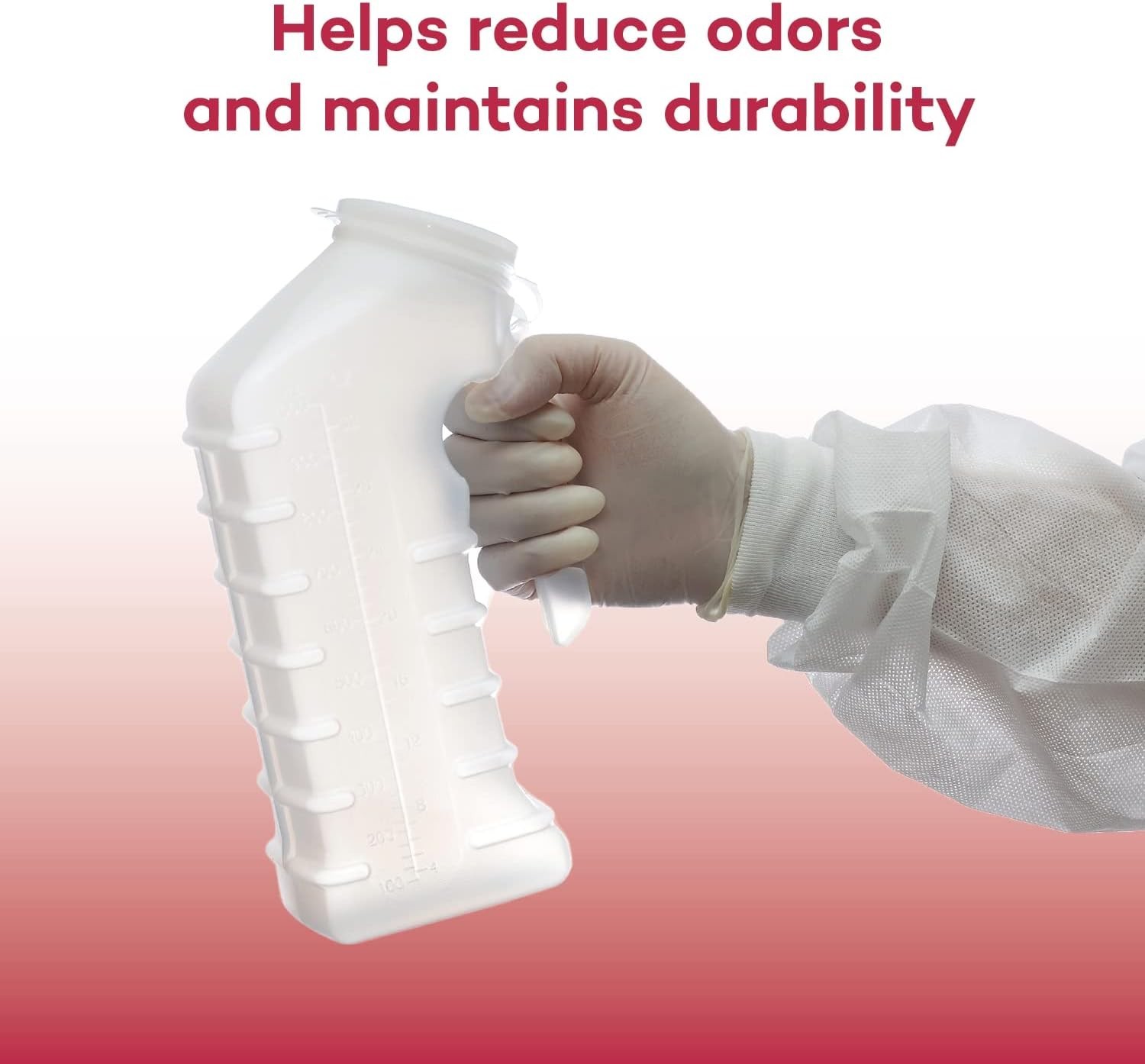 Translucent Leak-Proof Male Urinal - Ergonomic Design for Comfort & Control