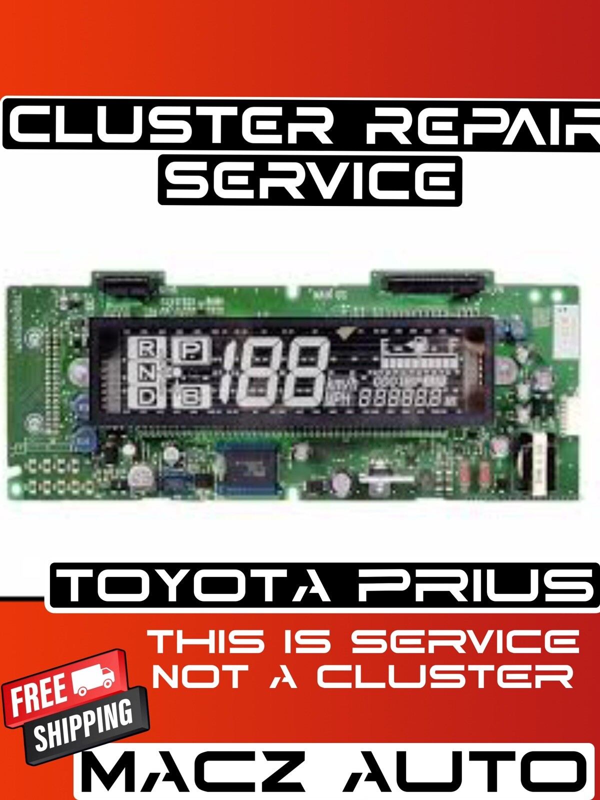 2004-09 Toyota Prius Parts Cluster Display Combination Meter Repair Service