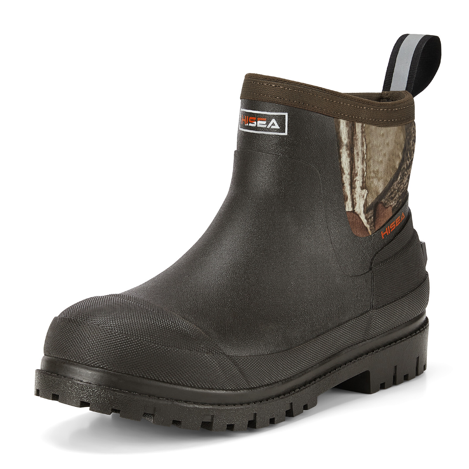 HISEA Men's Chelsea Boots Rubber Waterproof Rain Snow Boots Chore Working Boots