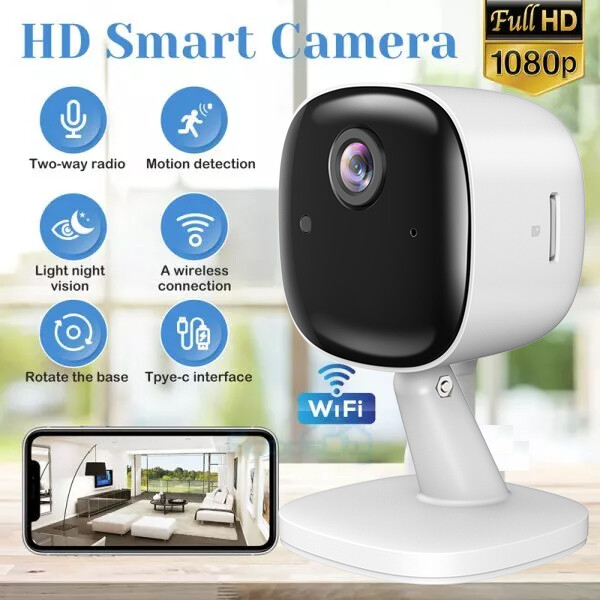 1080P HD 360° Camara De Seguridad WIFI Inalambrica Para Casa Exterior Smart Home