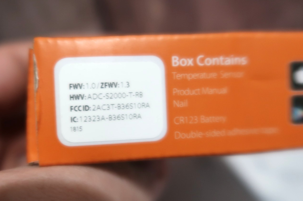 ADC-S2000-T-RB Temperature Sensor ALARM.COM Wireless Smart New