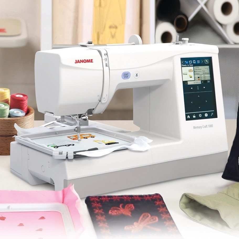 Janome Memory Craft 100E Embroidery / Sewing Machine