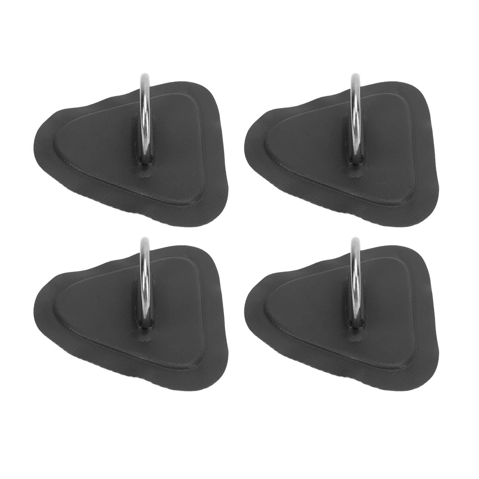 BLACK 4 Pcs D Patch Stainless Steel D Pad For Inflatable Surfboard