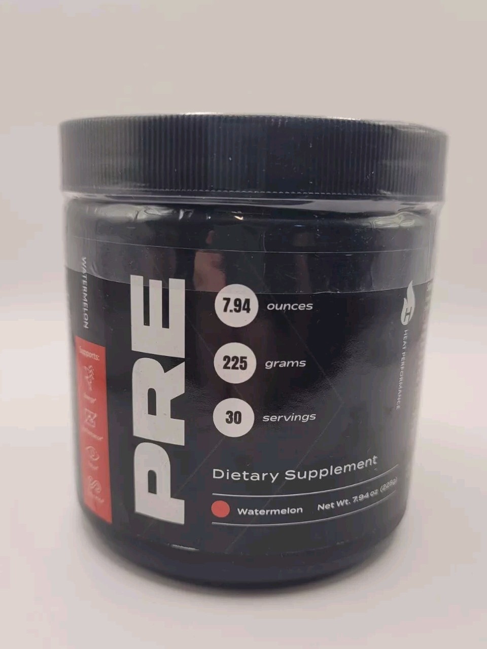 Heat Performance Preworkout Watermelon Flavor 7.94 Oz 30 Servings
