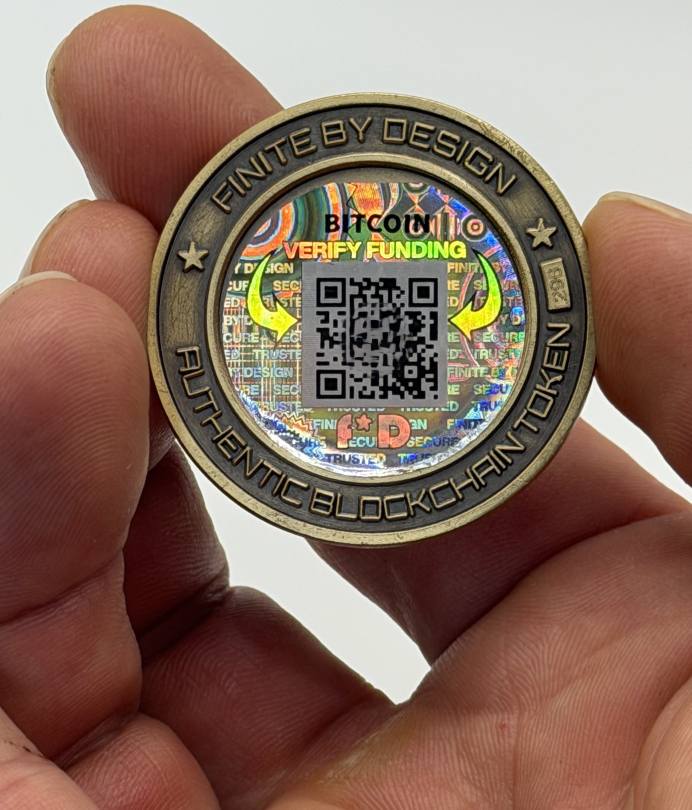 Bitcoin Physical Coin Crypto Cold Storage Wallet BTC Collectible
