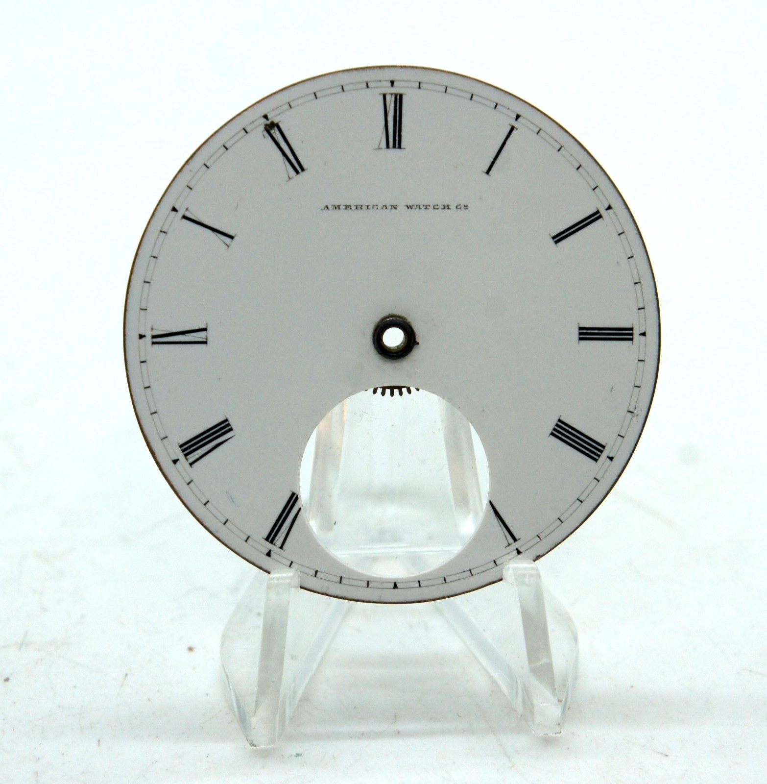 NICE 45.8 mm VINTAGE POCKET WATCH DIAL AMERICAN WATCH COMPANY ROMAN NUMERALS