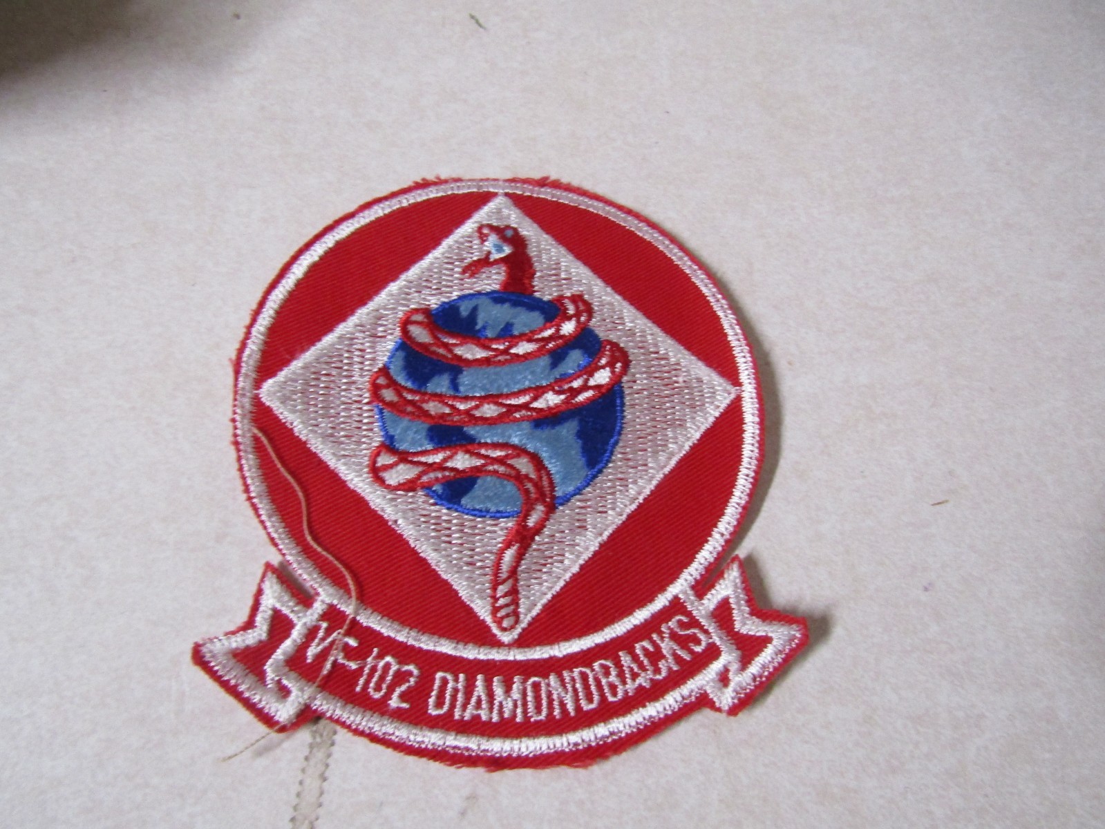 MILITARY PATCH UNITED STATES NAVY VF-102 DIAMONDBACKS