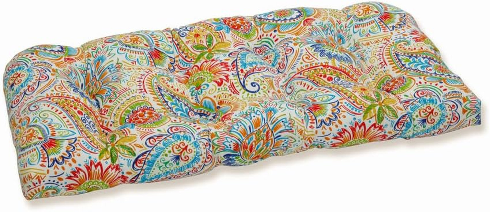 Paisley Indoor/Outdoor Sofa Setee Swing Cushion, Tufted, Weather, and Fade Resis