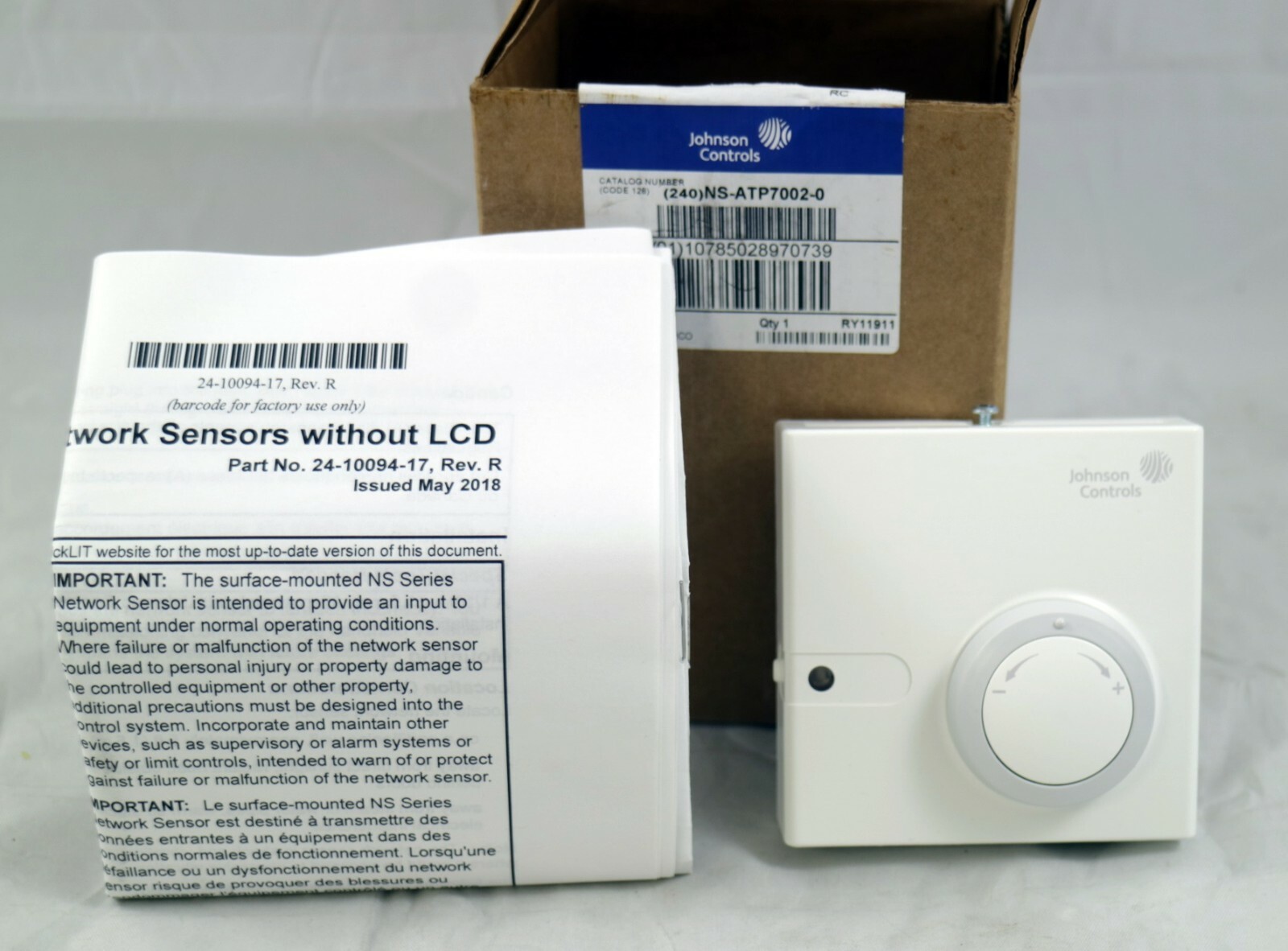 Johnson Controls NS-ATP7002-0 NS Network Sensor