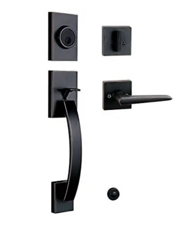 TMC Front Entry Door Handleset Modish KEYED HANDLESET Bronze
