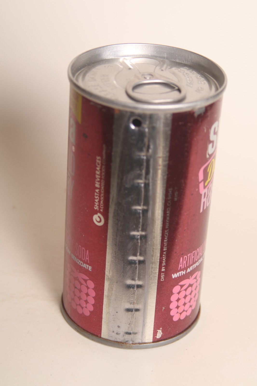 Shasta Diet Wild Raspberry soda can - 12oz