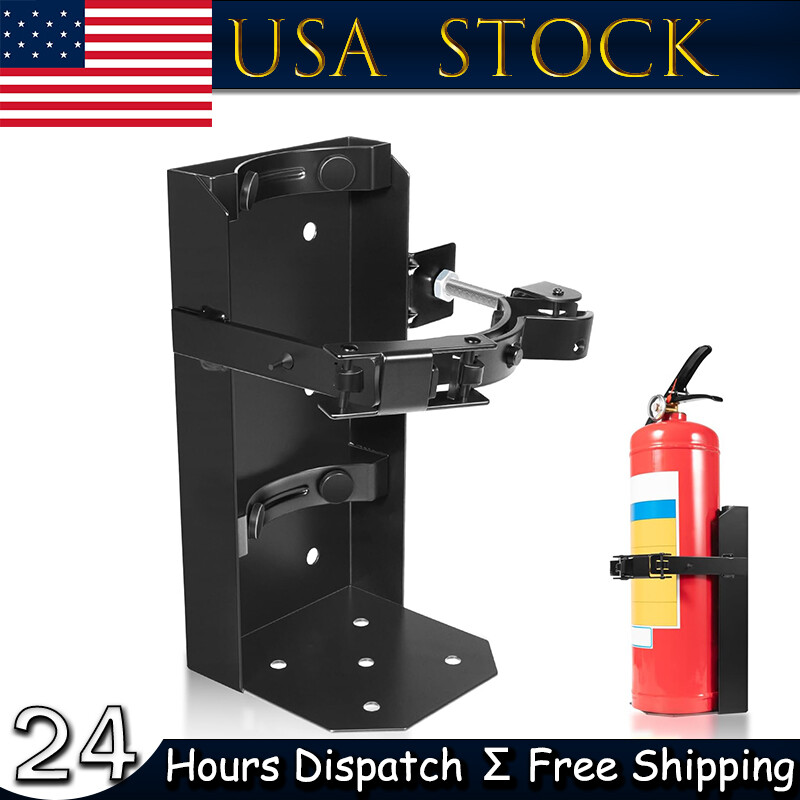 Heavy Duty Fire Extinguisher Vehicle Bracket for 10lb Dry and/or 5lb Co2 Generic