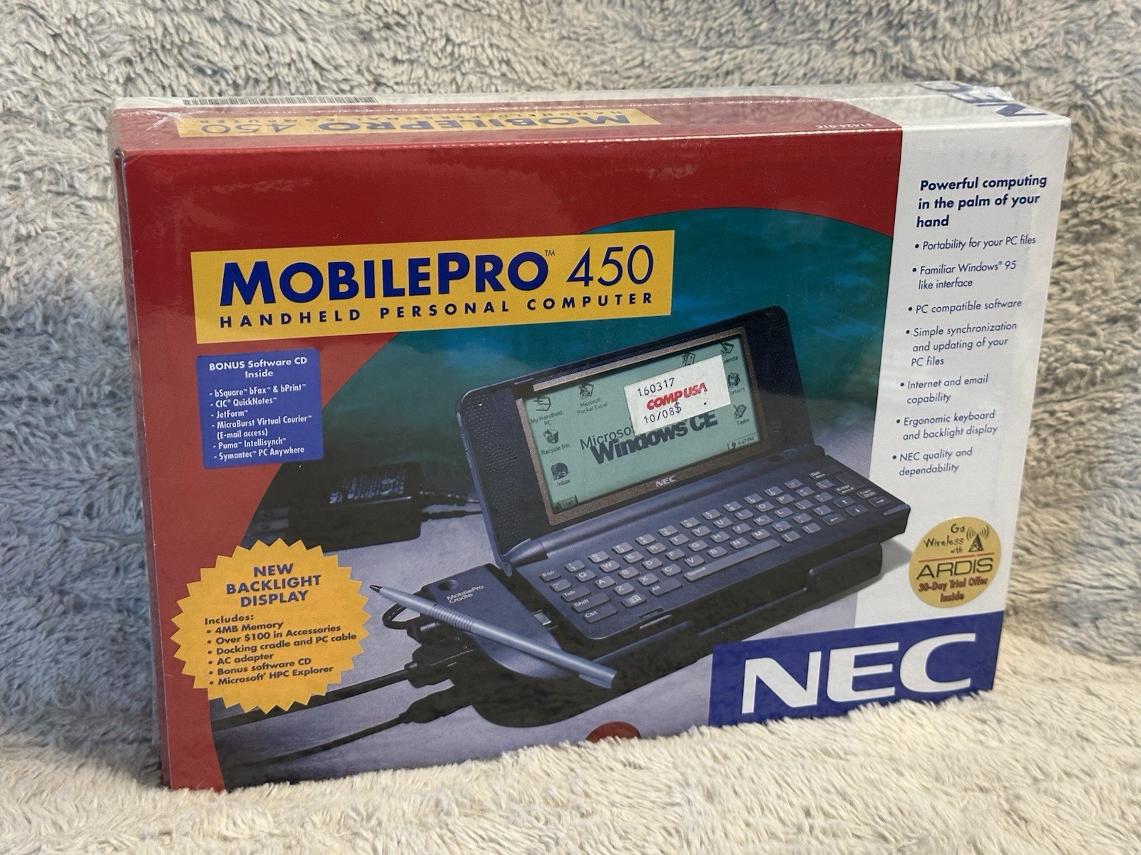 NEC Windows MobilePro 450 Handheld Personal Computer NIB Factory Sealed