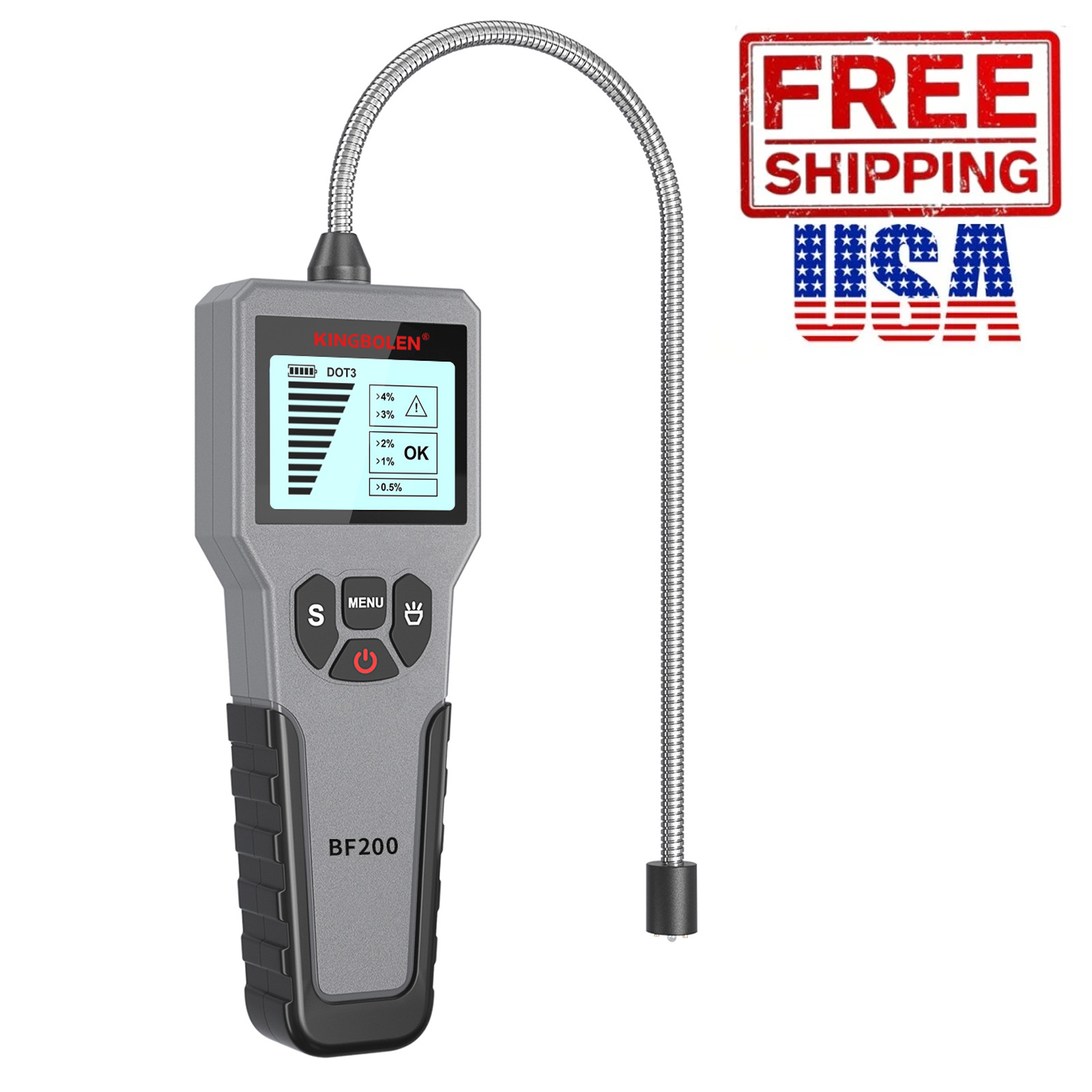 BF200 LCD Automotive Car Brake Fluid Tester for DOT3/4/5.1 Oil Quality Check US