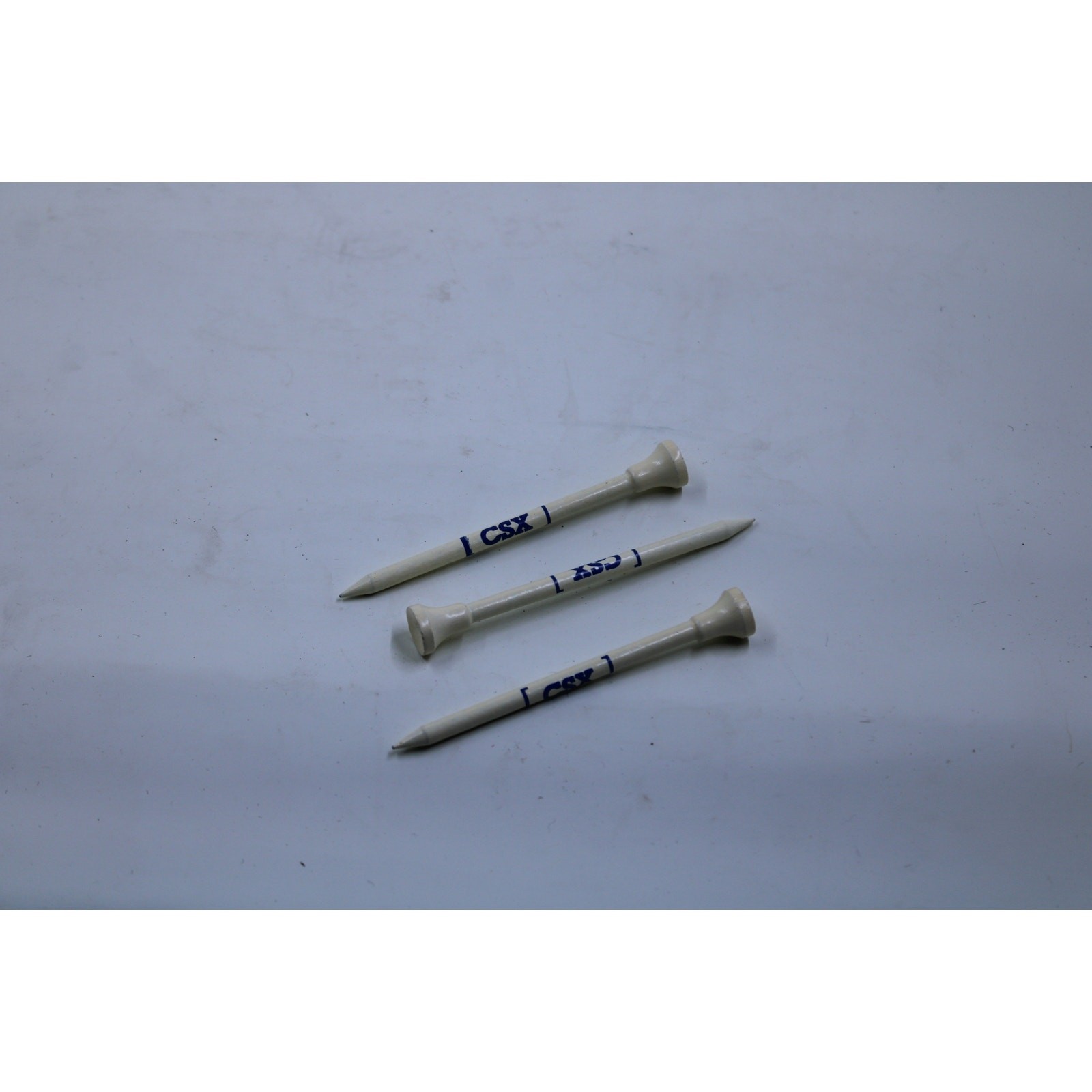 Promotional Branded Golf Tees “CSX”  Lot Of 6 3 1/4 Inch