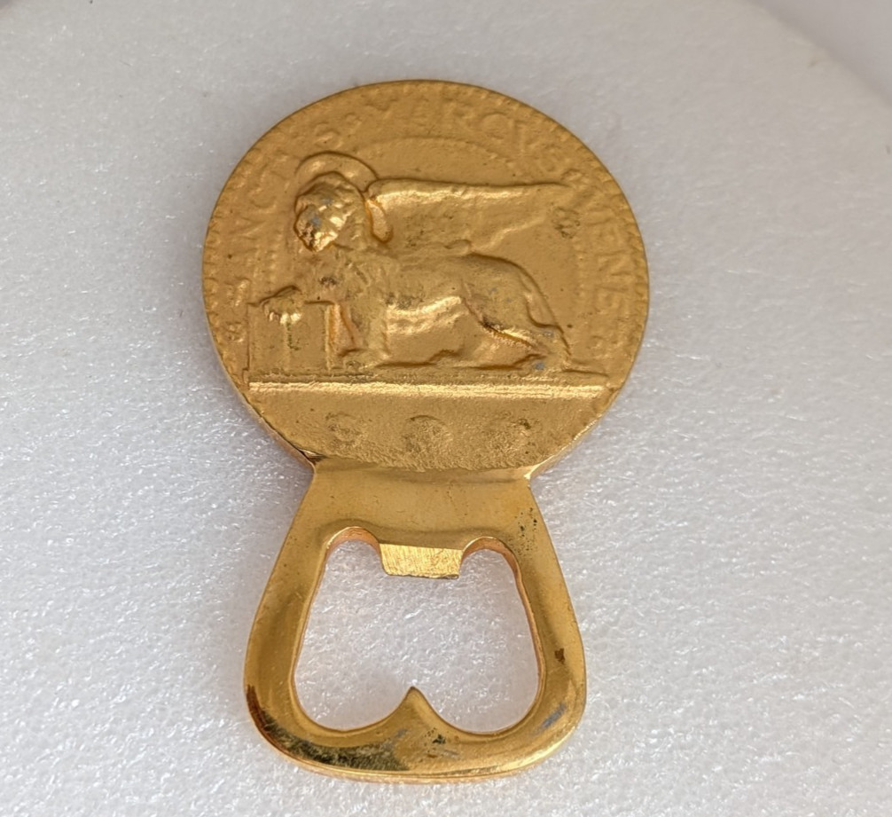 Saint Mark Brass Bottle Opener SANCTVS MARCVS VENET St Mark Will Come