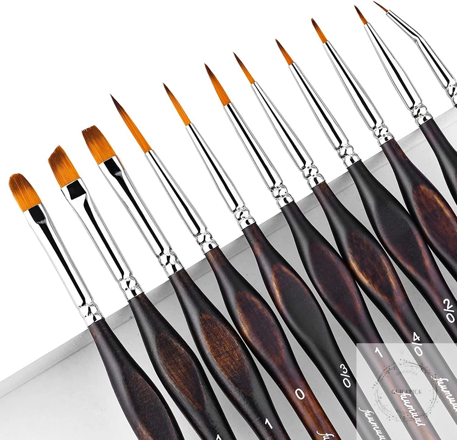 Miniature Paint Brushes, 11pcs Micro Detail Paint Brushes for Model, Paint by Nu