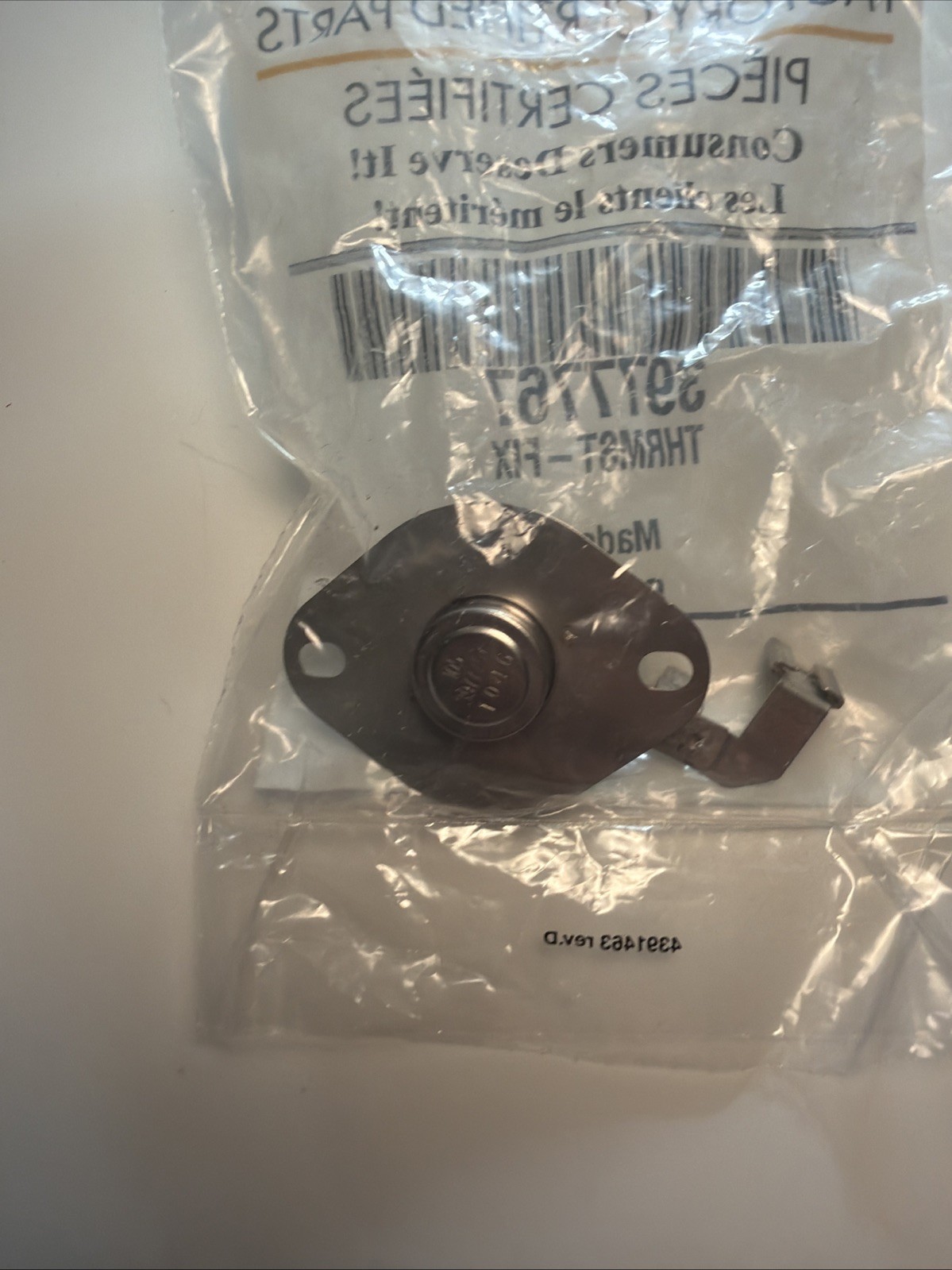 Whirlpool Thermostat-fix 3977767