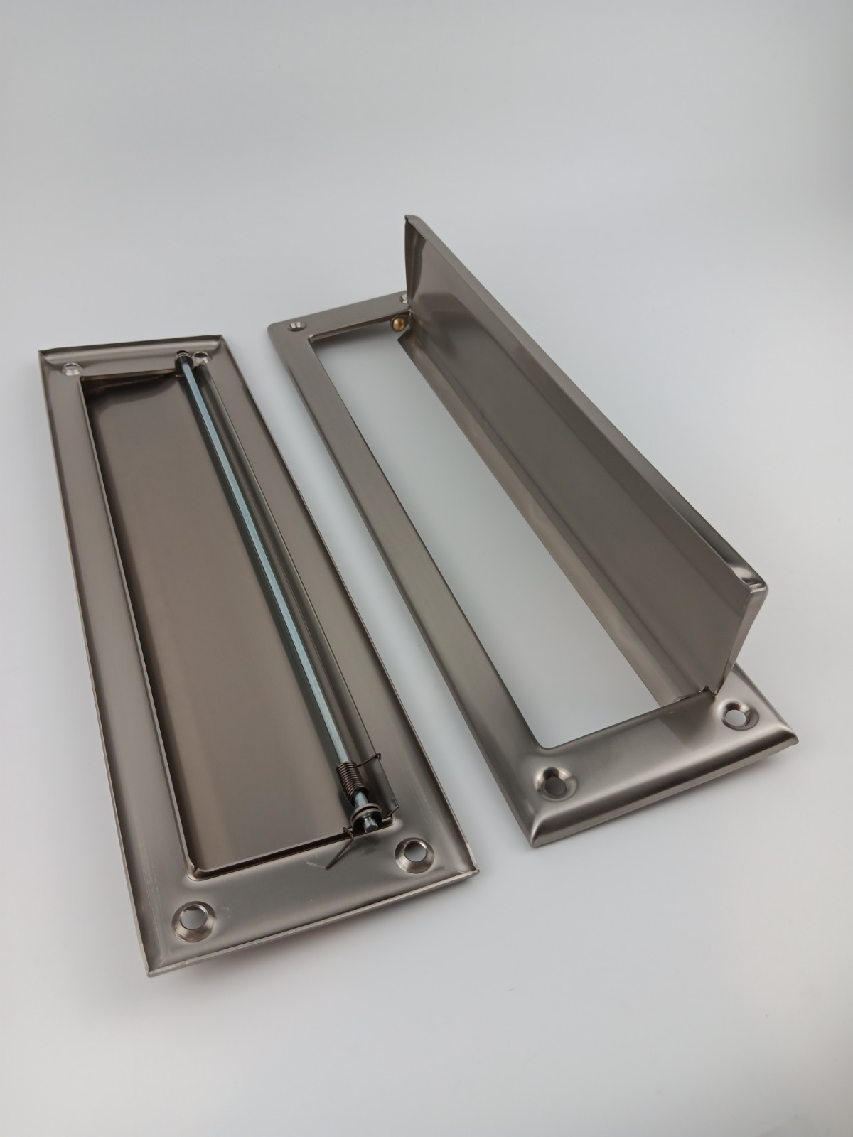 QCAA Solid Brass Mail Slot, Solid Brass Interior Back Plate, 13" x 3.625"....