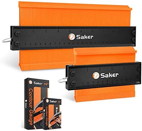 Saker Contour Gauge Duplication-Adjustable Lock-Precisely Copy Irregular Shap...