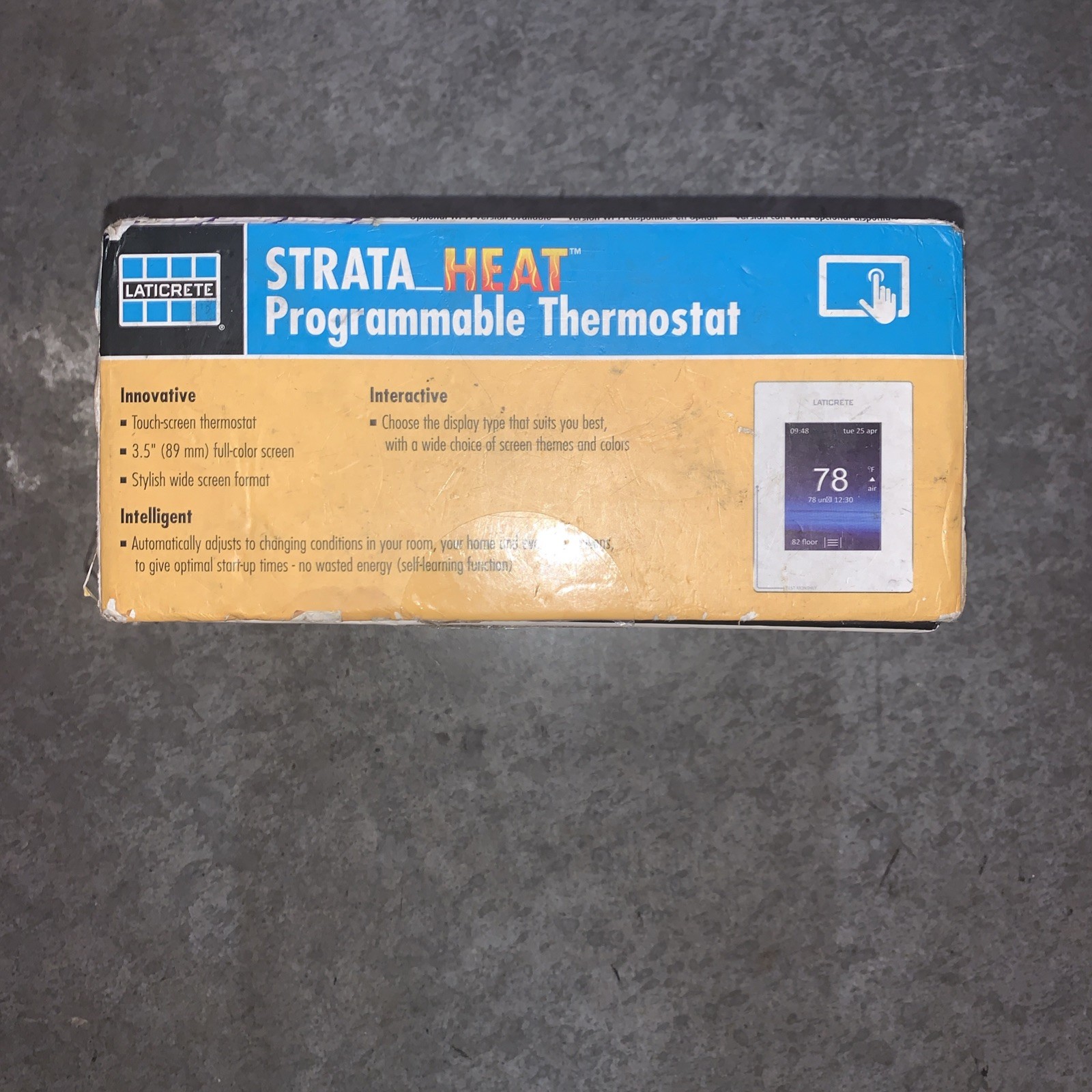 Laticrete 0802-0403-T STRATA HEAT Smart Touch LCD Programmable Thermostat